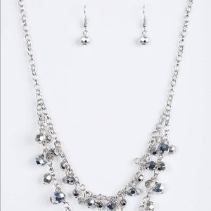5 for $25! Paparazzi silver necklace set